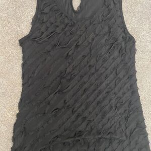 Janeric Women’s‎ Formal Dress Black Tiered Ruffle T